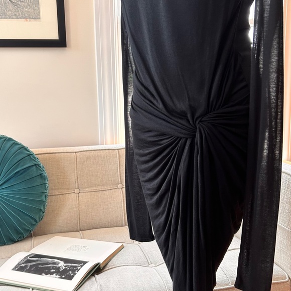 Helmut Lang Micro Modal Twist Jersey Dress - Picture 2 of 7